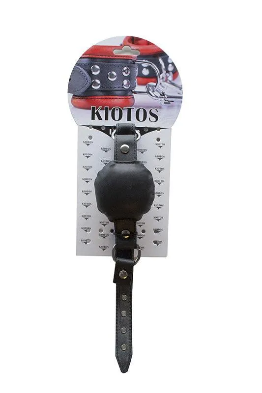 Kiotos Leather - Silence gag - Zwart | Kiotos Restraints Kiotos Leather - Silence gag - Zwart | Kiotos Restraints
