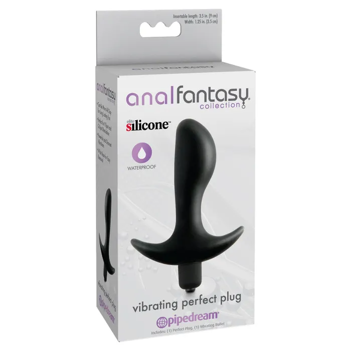 Anal | Anal Fantasy Collection Vibrating Perfect Plug - Black - Pipedream Anal | Anal Fantasy Collection Vibrating Perfect Plug - Black - Pipedream