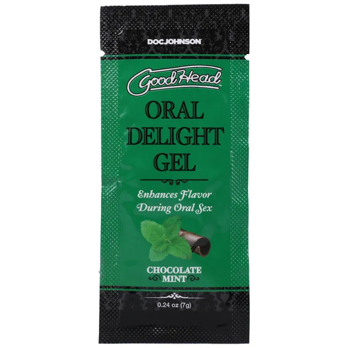 Enhancers Goodhead Oral Delight Gel Chocolate Mint 024 Oz Doc Johnson