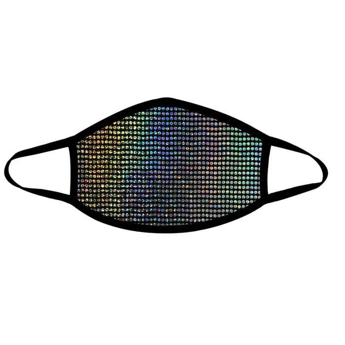 Neva Nude Anal | Disco Robot Holographic Face Mask With Black Trim Neva Nude Anal | Disco Robot Holographic Face Mask With Black Trim