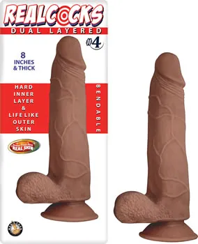 Realcocks Dual Layered 4 Brown Nasstoys Female Sex Toys