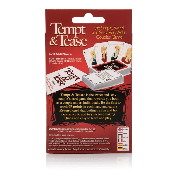 Tempt & Tease Card Game | CalExotics Games