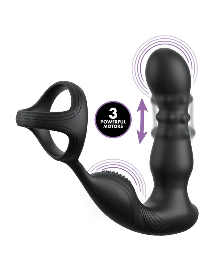 Anal Fantasy Elite AssGasm Slide Glide PSpot Stimulator Black Pipedream Products Anal
