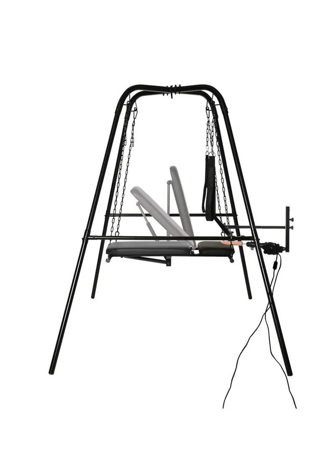 Female Sex Toys Master Series Master Series Throne Deluxe Adjustable Sling with Rechargeable Sex Machine Female Sex Toys Master Series Master Series Throne Deluxe Adjustable Sling with Rechargeable Sex Machine
