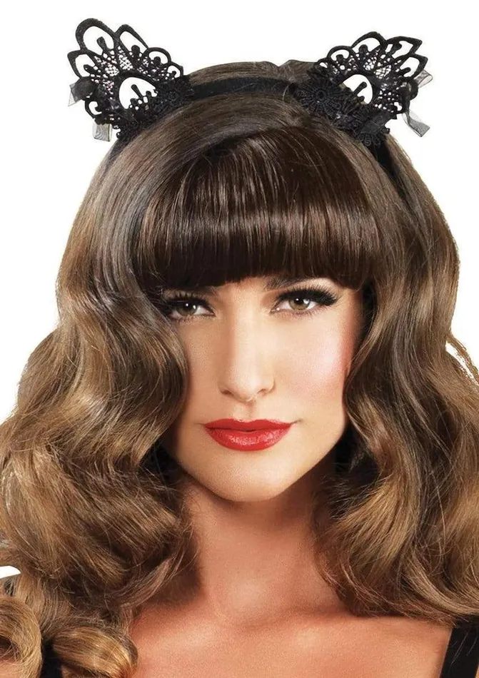 Leg Avenue Venice Lace Cat Ears with Organza Bows Leg Avenue Female Sex Toys Leg Avenue Venice Lace Cat Ears with Organza Bows Leg Avenue Female Sex Toys