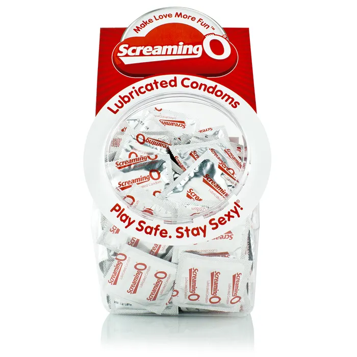 Screaming O Condoms Lubricated 144 Count Bowl Screaming O Vibrators