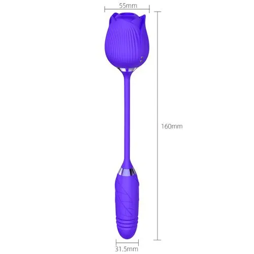 3ZToyBox Female Sex Toys Purple Rose With Dildo Limited Edition
