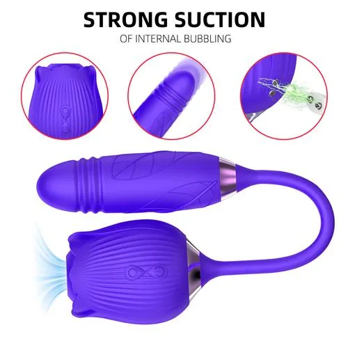 3ZToyBox Female Sex Toys Purple Rose With Dildo Limited Edition