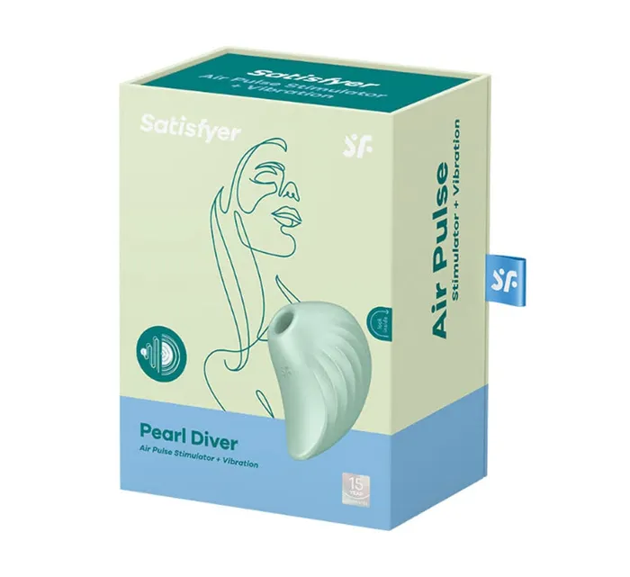 Satisfyer Pear Diver Air Pulse Stimulator Plus Vibration Mint Satisfyer Vibrators Satisfyer Pear Diver Air Pulse Stimulator Plus Vibration Mint Satisfyer Vibrators