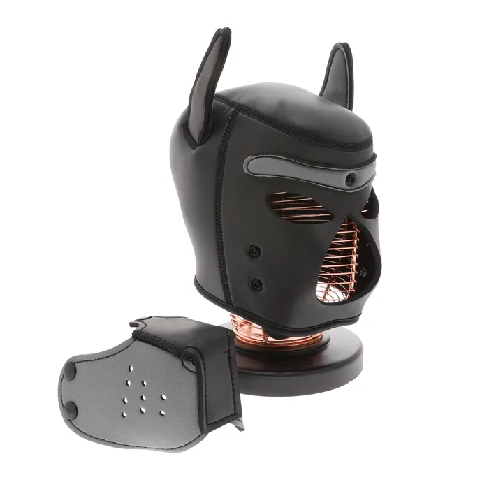 53X Anal UNTAMED BLACKGREY SPANDEX DOG MASK