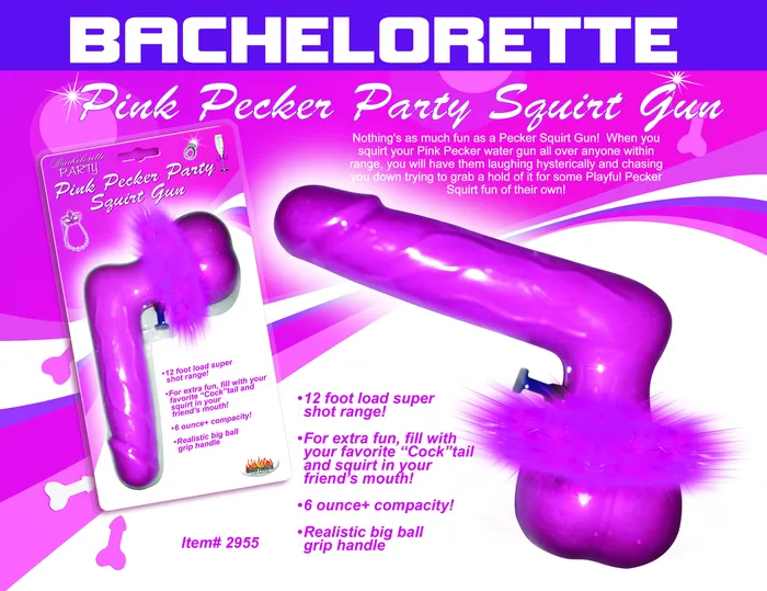 HOTT Products Vibrators Pink Pecker Party Squirt Gun