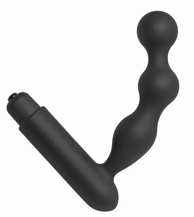 Master Series Prostatic Play Trek Curved Silicone Prostate Vibrator XR Brands Anal