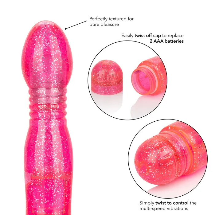 Vibrators California Exotic Novelties Sparkle Twinkle Teaser Pink