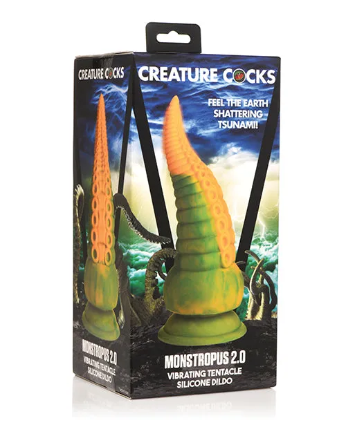 Dildos XR Brands Creature Cocks Monstropus 20 Vibrating Tentacle Silicone Dildo