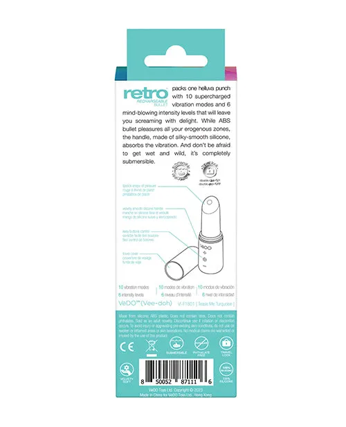 VeDO Vibrators VeDO Retro Rechargeable Bullet Lip Stick Vibe VeDO Vibrators VeDO Retro Rechargeable Bullet Lip Stick Vibe