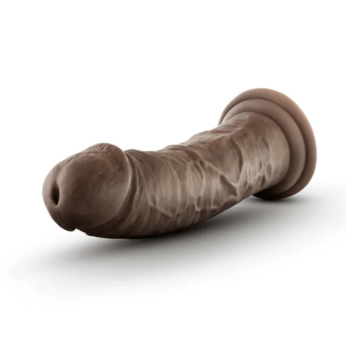 Dr Skin 8 inches Self Lubricating Dildo Chocolate Brown Blush Novelties Dildos