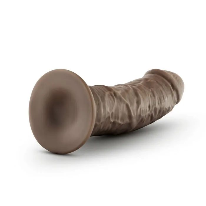 Dr Skin 8 inches Self Lubricating Dildo Chocolate Brown Blush Novelties Dildos
