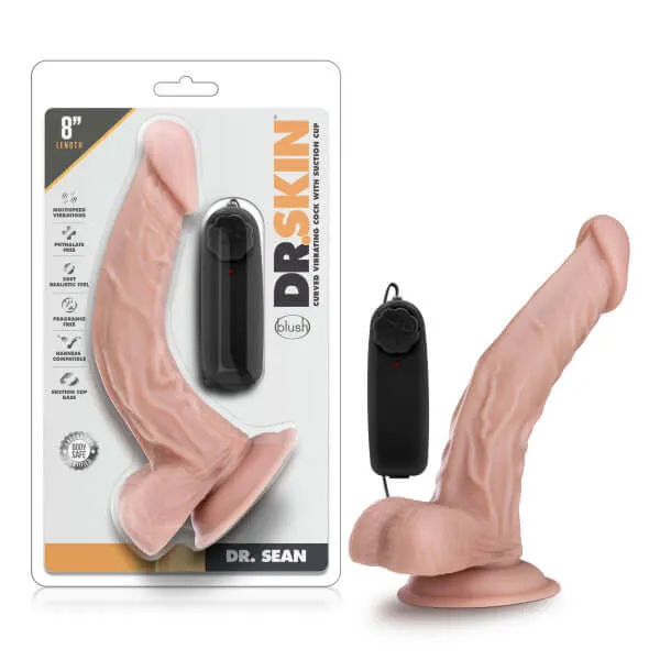 Female Sex Toys Dr Skin Dr Sean 8 Vibrating Cock with Suction Cup Vanilla Beige Dildo Blush Novelties Female Sex Toys Dr Skin Dr Sean 8 Vibrating Cock with Suction Cup Vanilla Beige Dildo Blush Novelties