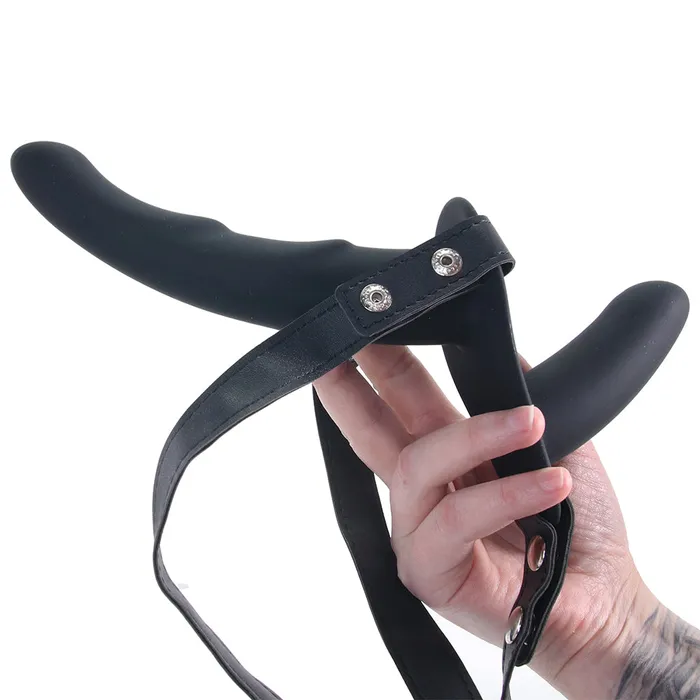 Female Sex Toys Shots Toys Ouch Adjustable Dual Ridged StrapOn Vibe