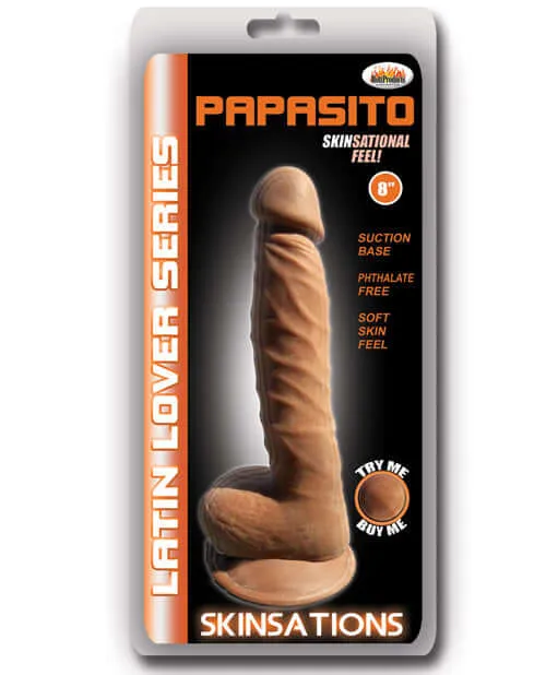 HOTT Products Skinsations Latin Lover Papasito 8 Inches Dildo Dildos