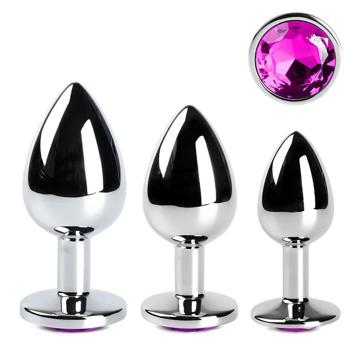 Male Sex Toys Metal Anal Plug Jewel GHETTOFF