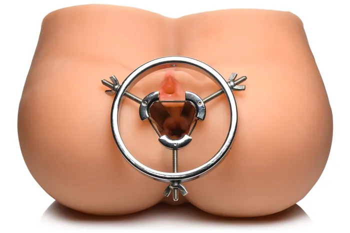 Male Sex Toys XR Brands Master Series Forced Spread Stainless Steel Anal Explorer