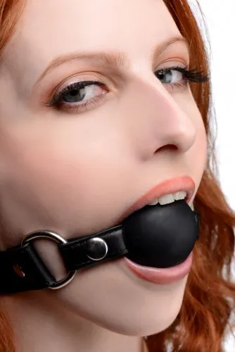 Male Sex Toys XR Brands Strict Interchangeable Silicone Ball Gag Set