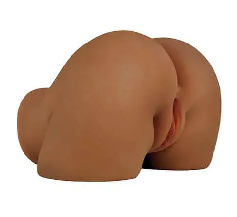 Pipedream Products Male Sex Toys PDX Elite Shake That Ass Vibrating Mega Masturbator in Brown