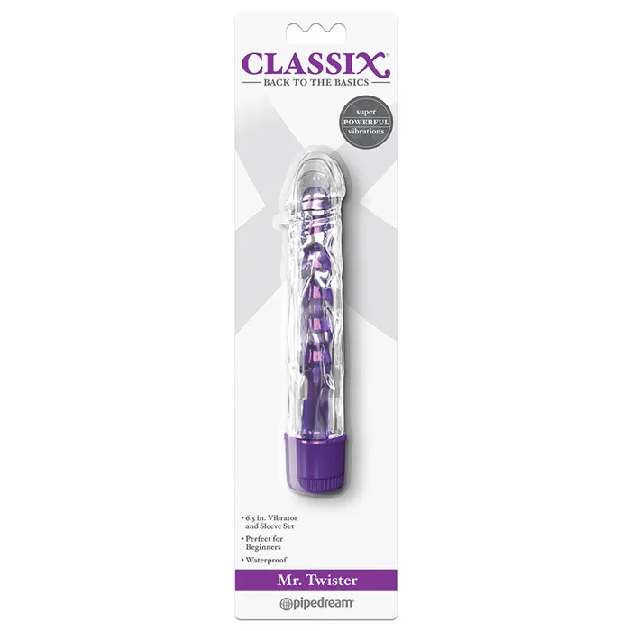 PIPEDREAM Vibrators Classix Mr TwisterPurple 65