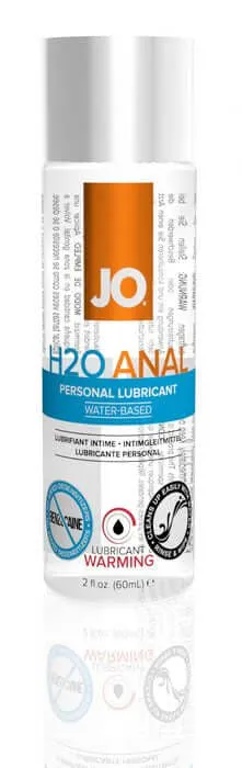 System JO Anal JO Anal H2O Warming Lubricant 2 oz WaterBased LongLasting and Toy Safe System JO Anal JO Anal H2O Warming Lubricant 2 oz WaterBased LongLasting and Toy Safe