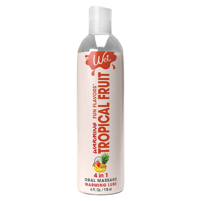Wet Warming Fun Flavors Tropical Explosion 4In1 Lubricant 4oz WET Female Sex Toys Wet Warming Fun Flavors Tropical Explosion 4In1 Lubricant 4oz WET Female Sex Toys