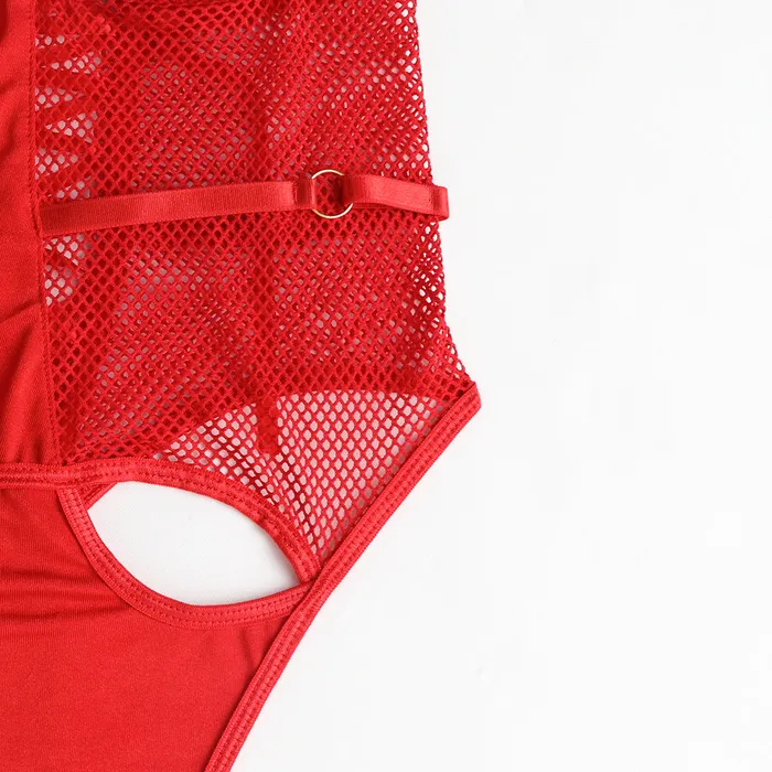 Hollow Mesh Bodysuit Sexy Bras Lingerie Set honeysx Female Sex Toys