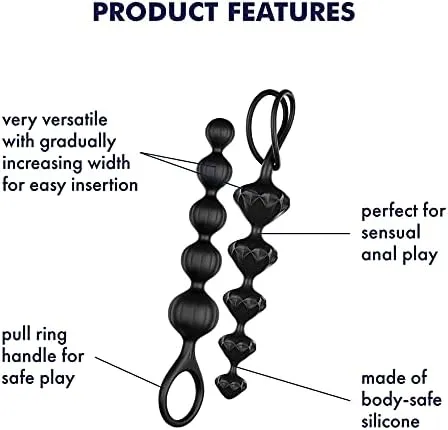 Satisfyer Anal Satisfyer Love Beads Super Soft Silicone Beads for man 81 Inch