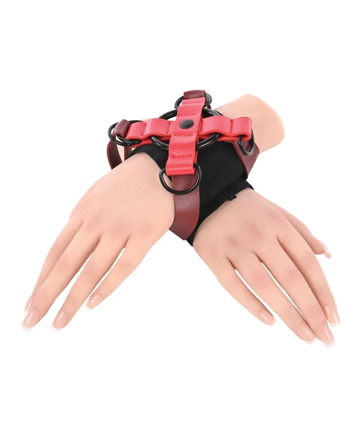 Sex Mischief Restraints Sex Mischief Exs Ohs Cross Cuffs RedBlack Sex Mischief Restraints Sex Mischief Exs Ohs Cross Cuffs RedBlack