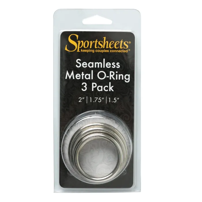 Sportsheets Metal O Ring 3 Pack Male Sex Toys Sportsheets Metal O Ring 3 Pack Male Sex Toys
