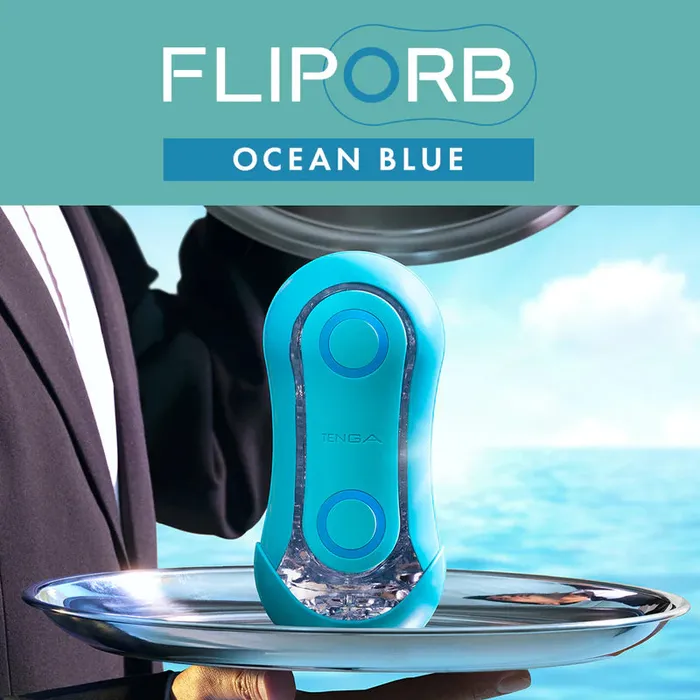 Vibrators TENGA Tenga Flip Orb Ocean Blue