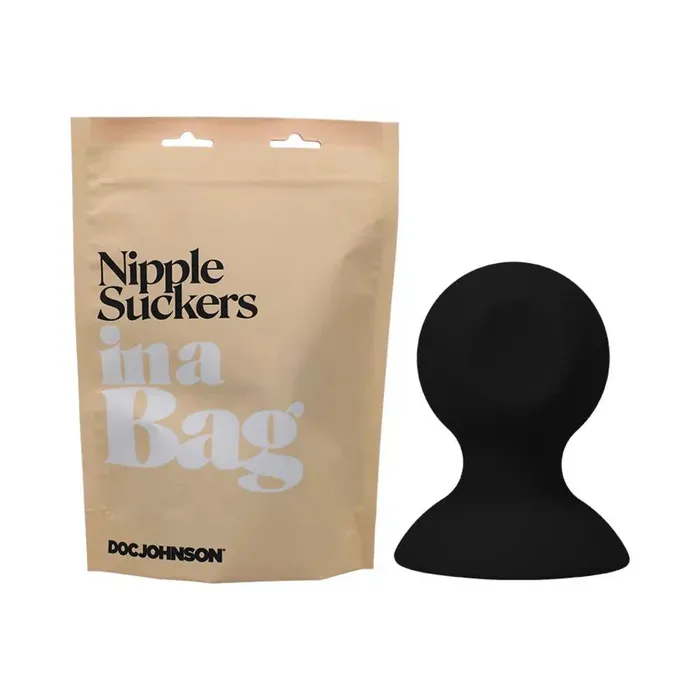 Doc Johnson Anal Doc Johnson Nipple Suckers In A Bag Silicone Black