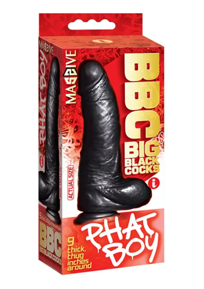 Female Sex Toys BBC Big Black Cock Phat Boy Realistic Dildo with Balls BBCs