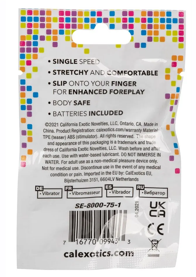 Female Sex Toys Fun Packs Foil Pack Vibrating Finger Teaser