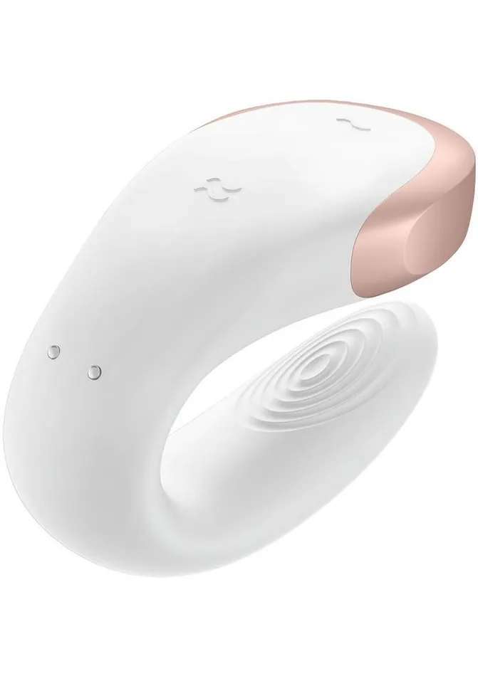 Female Sex Toys Satisfyer Satisfyer Double Love Silicone Rechargeable Dual Vibrator with Remote Control