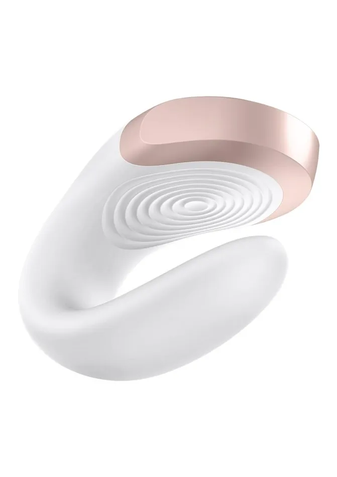 Female Sex Toys Satisfyer Satisfyer Double Love Silicone Rechargeable Dual Vibrator with Remote Control