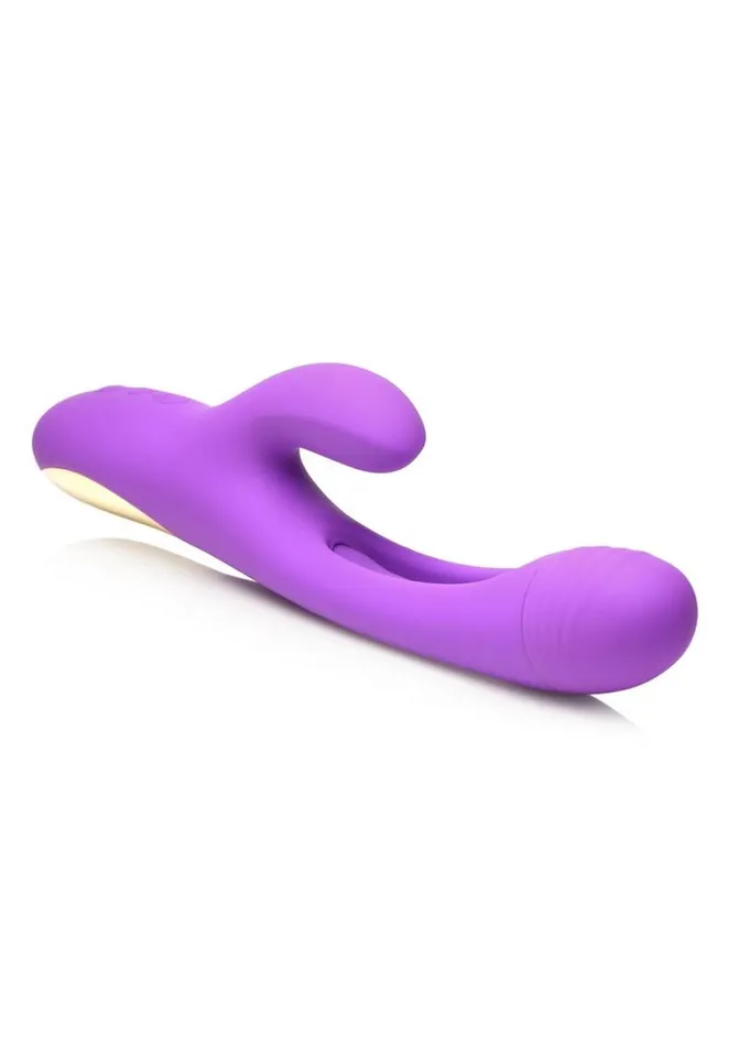 Inmi Female Sex Toys Inmi TriFlick Flicking Rechargeable Silicone Rabbit Vibrator