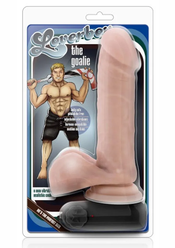 Loverboy The Goalie Vibrating Dildo with Balls Loverboy Female Sex Toys