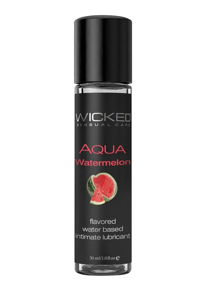 Lubricants Wicked Aqua Water Based Flavored Lubricant Watermelon Wicked Aqua Lubricants Wicked Aqua Water Based Flavored Lubricant Watermelon Wicked Aqua