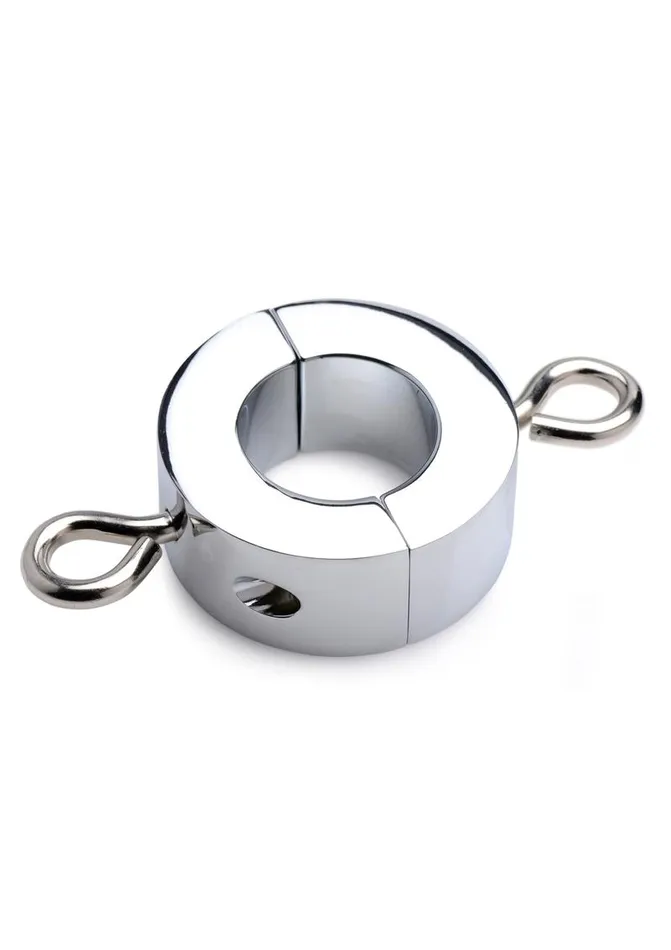 Male Sex Toys Master Series Master Series Ball Trap Metal Ball Stretcher Lock with Key