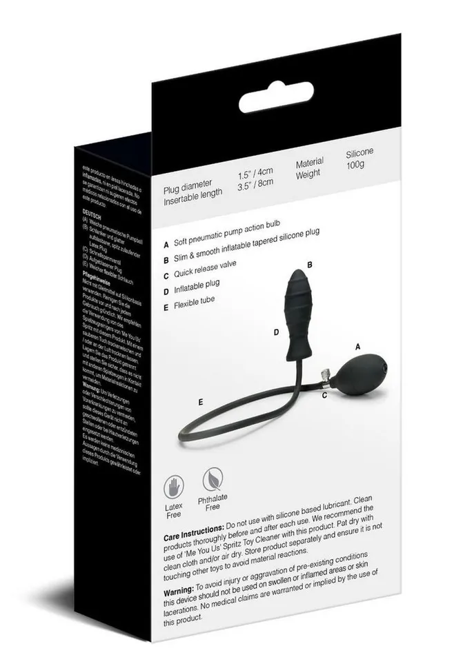 Male Sex Toys Me You Us ME YOU US Inflatable Anal Plug