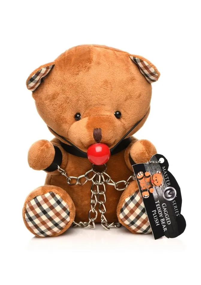 Master Series Gagged Plush Teddy Bear Master Series Male Sex Toys
